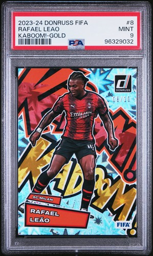 Rafael Leao [Gold] #8 2023 Panini Donruss Kaboom card