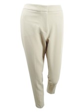 Tommy Hilfiger Women's Tweed Skinny Ankle Pants 16, Wheat 190607522026