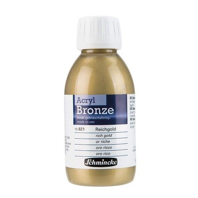  Schmincke - Acrylic bronze, rich gold, 150 ml, 15 821 020, Office Product