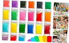 21 PCS Colored Sand for Crafts, Sand Art Kits for Kids DIY Painting Project,