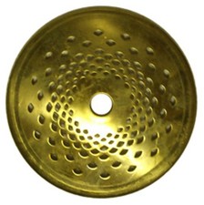 Low Profile - 4.5 inch vented brass vase cap