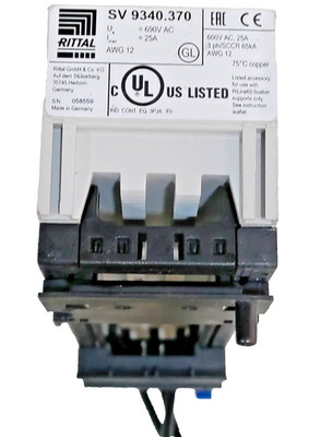 *New No Box* RITTAL SV 9340.370 Busbar Adaptor 25A 690V Connection Cables