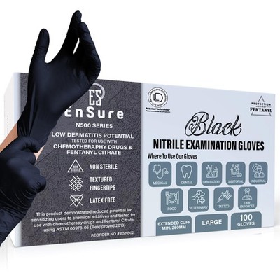 Ensure Nitrile Exam Gloves, Powder-Free, Latex-Free, Chemo Rated, Non-Sterile...