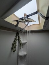 RV Rain Fall Shower Head TALL 63 height Below...