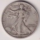1943 P WALKING LIBERTY HALF DOLLAR 90% SILVER PHILADELPHIA .50¢ UNITED STATES