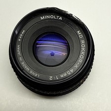 Minolta MD ROKKOR-X 45mm 1:2 Camera Lens - Parts Or Repair