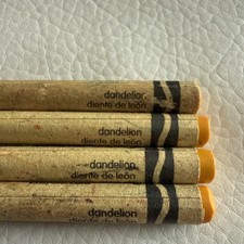 Crayola Dandelion Yellow Crayon Retired Color Lot of 4 Vintage Discontinued
