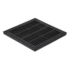 18 In. X 18 In. Plastic Square Catch Basin Grate in Black