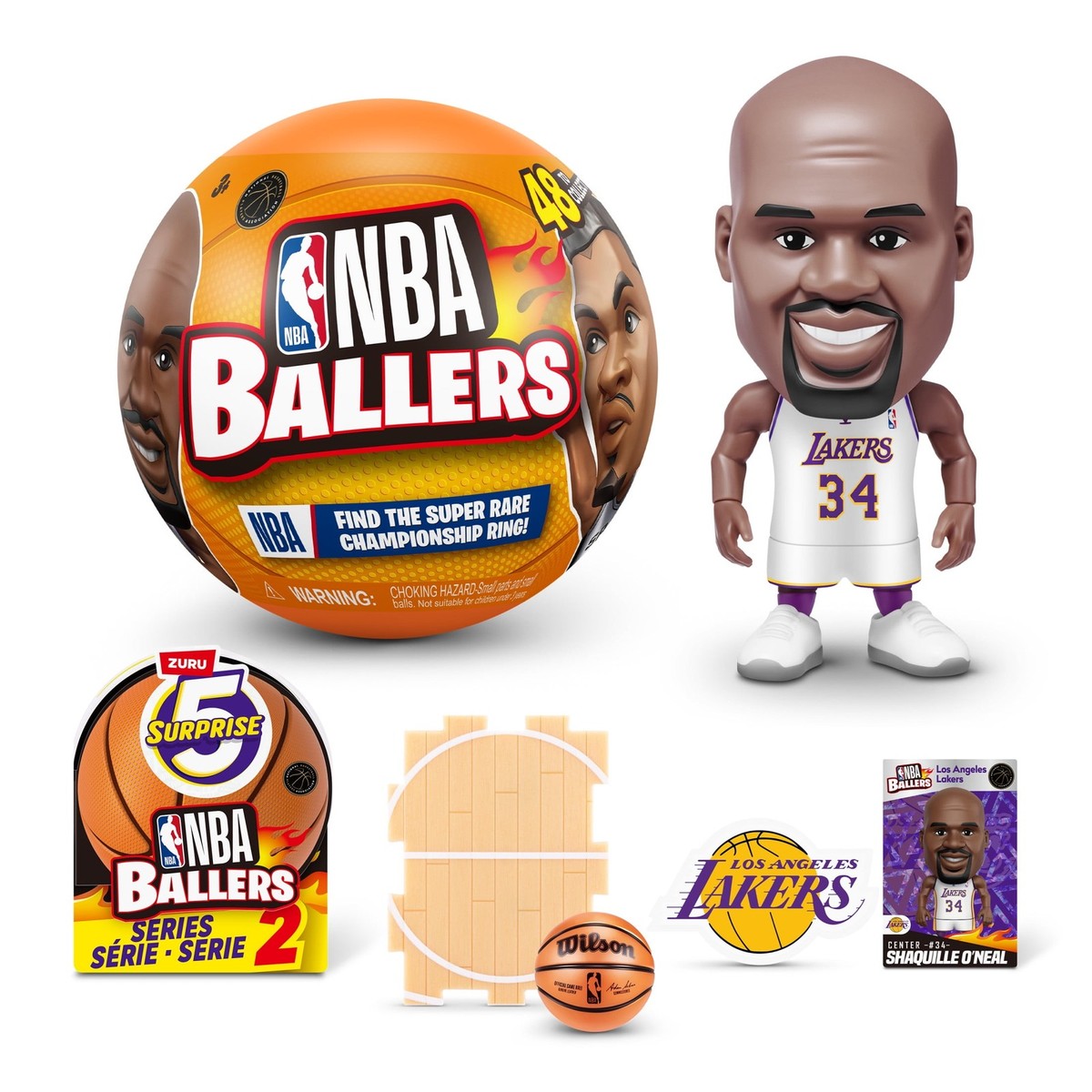 Zuru 94273121 5 Surprise NBA Ballers Series 2 by ZURU: PVC Mini