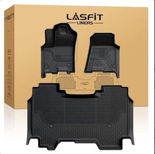 LASFIT Floor Mats for Ram 1500 2025 2026 Crew Cab Bucket Seat Custom Waterproof