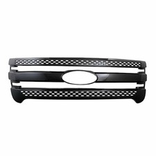 Grille Insert Overlay Mesh Style Black Abs Fits 2011 Ford Explorer