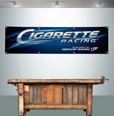 CIGARETTE RACING 2' X 8' BANNER FLAG POWERBOATS BOATS