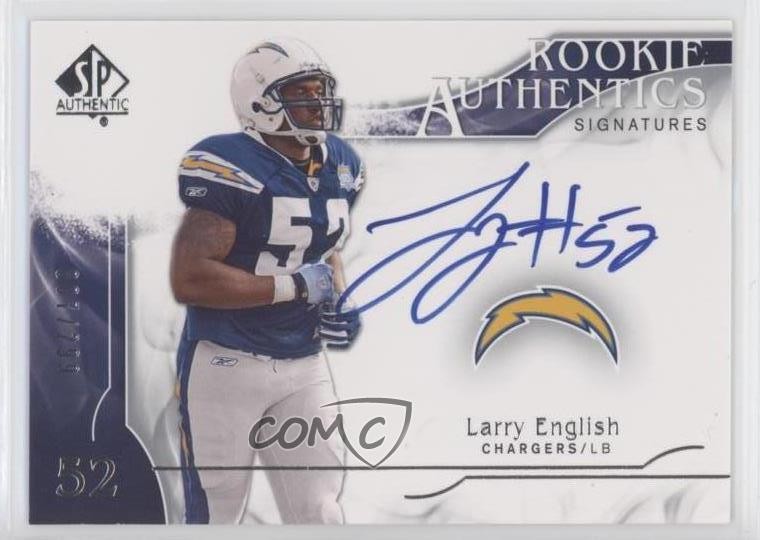 Larry English SP Authentic #363 Autograph
