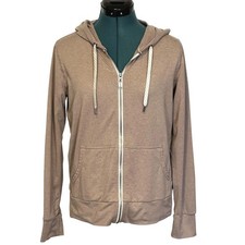 Vuori Halo Essential Zip Hoodie Womens Small Pink Lightweight Stretch Athletic