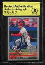 BAS 2000 Topps Opening Day Bobby Abreu #18 Authentic Auto ow6