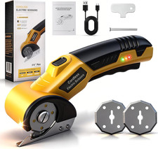 Electric Scissors, Cardboard Cutter, with LED Light, High-Efficiency Brushless M