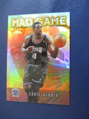 CHRIS WEBBER 2002-03 TOPPS CHROME MAD GAME REFRACTOR! SACRAMENTO KINGS! 