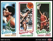 1980 Topps Robert Parish / Leonard Robinson / Dwight Jones 97 / 187 / 46 7 - NM