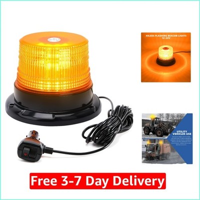 1Pcs Led Beacon Light Yellow Strobe Lights for Trucks 12V 24V Orange Beacon Ligh