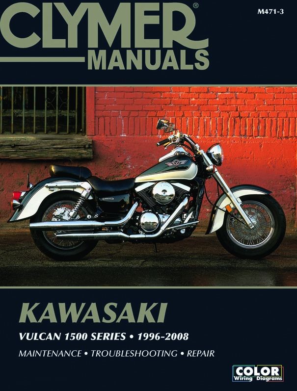 Réparer sa Kawasaki Vulcan 1500 de 1996-2008 avec le manuel Clymer neuf