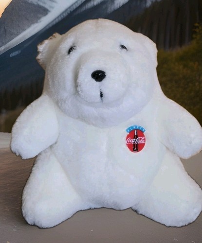 Coca-Cola Polar Bear Plush Stuffed Animal Coke Collectible Toy 7 Inch