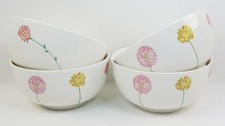 4 x Aynsley "Bloom" Suppen M&uuml;slischalen 14 cm (5") Floral Spray China England