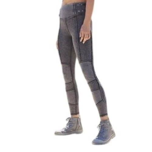 Free People Movement Catch Me If You Can Gray Moto Leggings Size S - Image 3 of 4