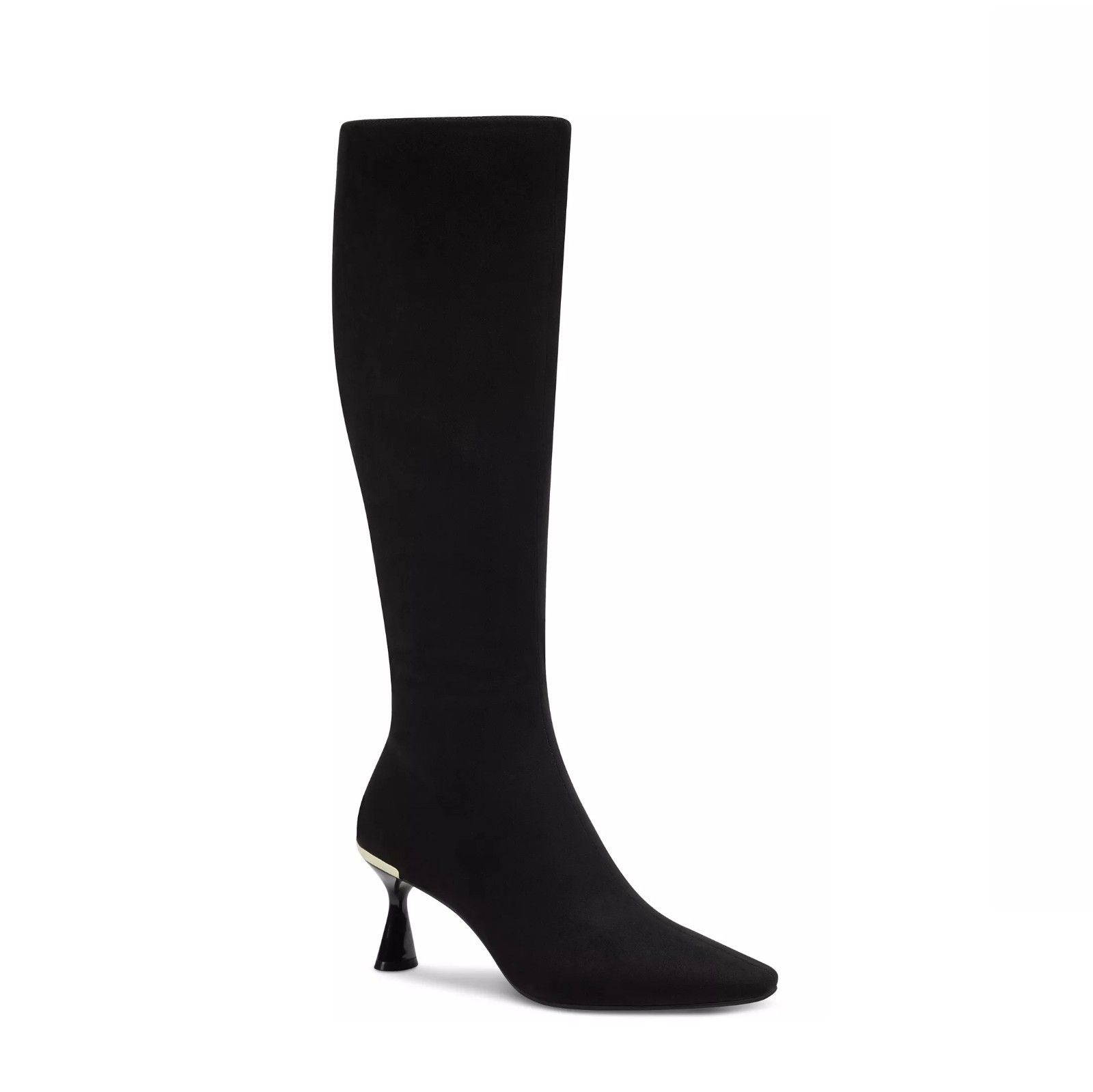 Alfani Womens 6 M Black Cecee Faux Suede Stiletto Heel Boots Display IW8