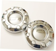 2pcs 2005-2017 F350 2WD Dually Pickup Truck Chrome Front Wheel Center Cap