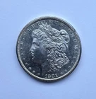 1881 S Morgan Silver Dollar $1 High Value Frosty Proof-Like UNC 145 Yr Old Coin!