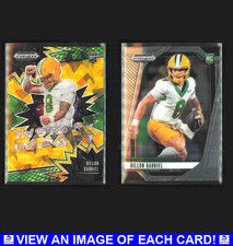 Dillon Gabriel 2025 Prizm Draft Lot (2) Gold Ice Instant Impact Color Match Base
