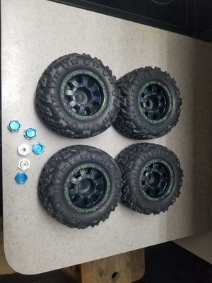 Proline Moab Tires With 23mm Weld Racing Double Beadlocks 23mm Hex With Adapters