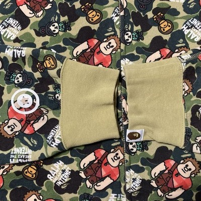 BAPE × Disney Ralph Milo Shark Full Zip Hoodie ABC CAMO A Bathing