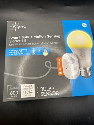GE  Cync Smart Bulb and Motion Sensor Voice Assistant Smart Hub
