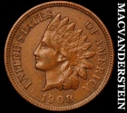 1908 Indian Head Cent- Extra Fine- Scarce Better Date No Reserve #J7456