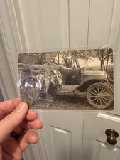 RPPC Postcard Photo Duck Hunting Hunters Shotguns Mallards Vintage Automobile