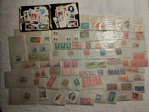 Mixed Lot Loose Us Stamps Collection