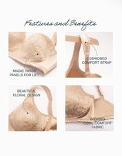 Playtex 18 Hour Ultimate Lift Support Wireless Bra, 38c