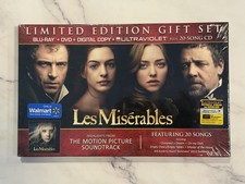  RARE Les Miserables Blu-ray Limited Edition Gift Set DVD NEW  FACTORY SEALED