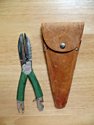 vintage DBGM FISH multi tool PLIERS with Sheath #1701-416 Solingen West Germany