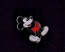 Disney Nice Vintage Disney Mickey Mouse Hands Behind Back Hinged Pin Back 3 pin
