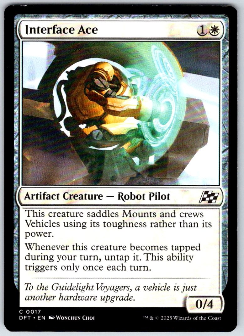 Interface Ace 17 Common Aetherdrift Magic: The Gathering Near Mint