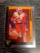 ZACH WILSON 2021 Chronicles Draft Flux Base Rookie Card RC #235 Cougars JETS