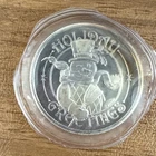 1991 Holiday Greetings Frosty the Snowman 1 Troy Oz. .999 Silver Round