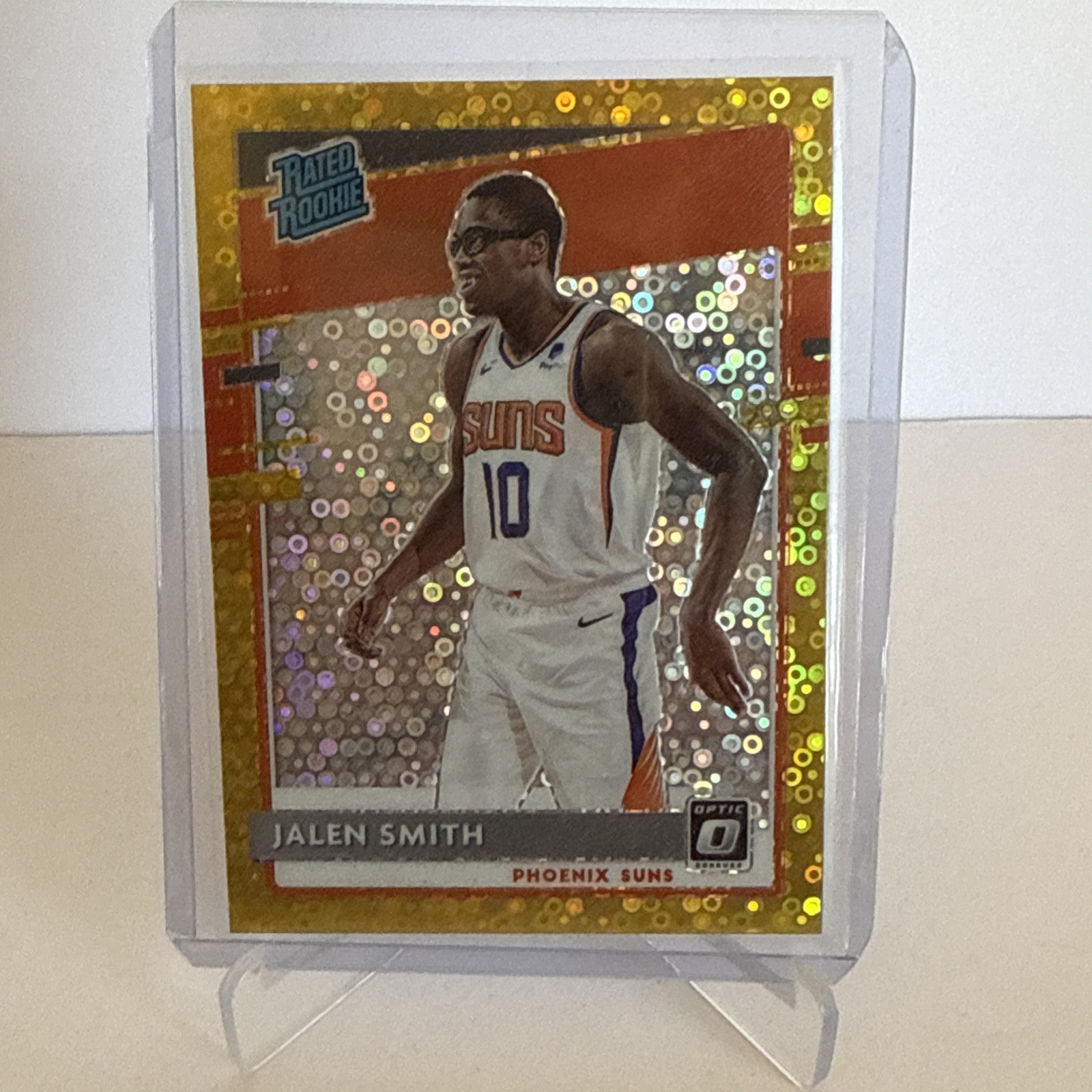 2020 Donruss Optic Rated Rookie Fast Break Gold Prizm 10/10 Jalen Smith Jersey #
