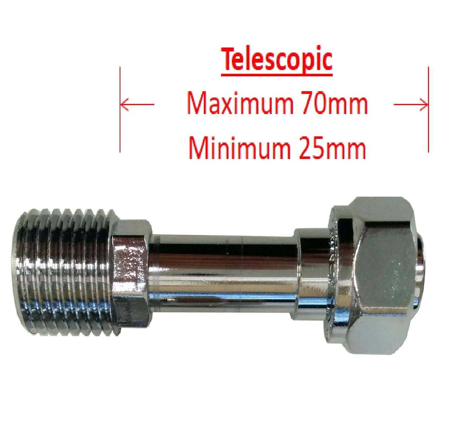 ODSUPPLIES - 70mm Chrome Radiator Tail Extension | Also Available in 50mm, 60mm and 70mm Long - Image 2