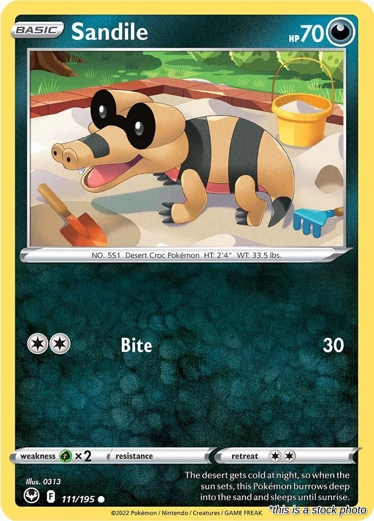Pokemon Sandile SWSH12 - 111/195]LP A08