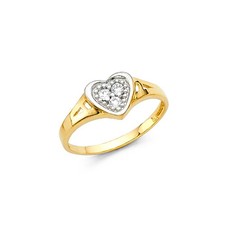 NEW 14K YELLOW GOLD KIDS RING