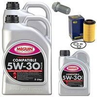 MotoröL Filter Set 5W-30 Plus Meguin 11 Liter + Schraube FüR Mercedes Sprinter