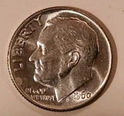 1960 P Roosevelt Dime Uncirculated 90% Silver